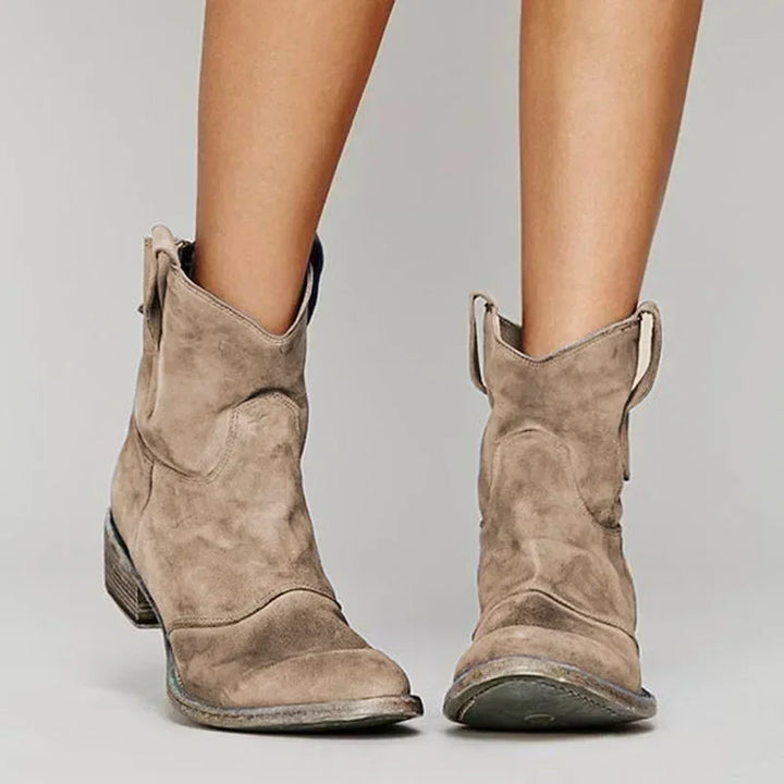 ELIZE™ | Vintage Cowboy Ankle Boots