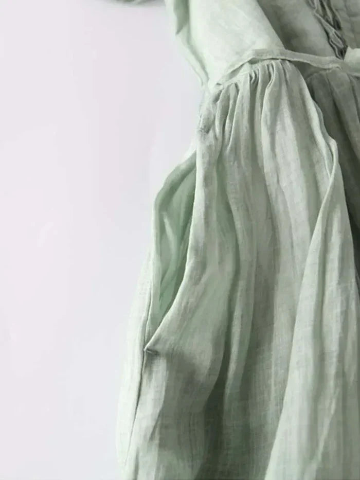 NOELLE™ | Elegant Linen Dress