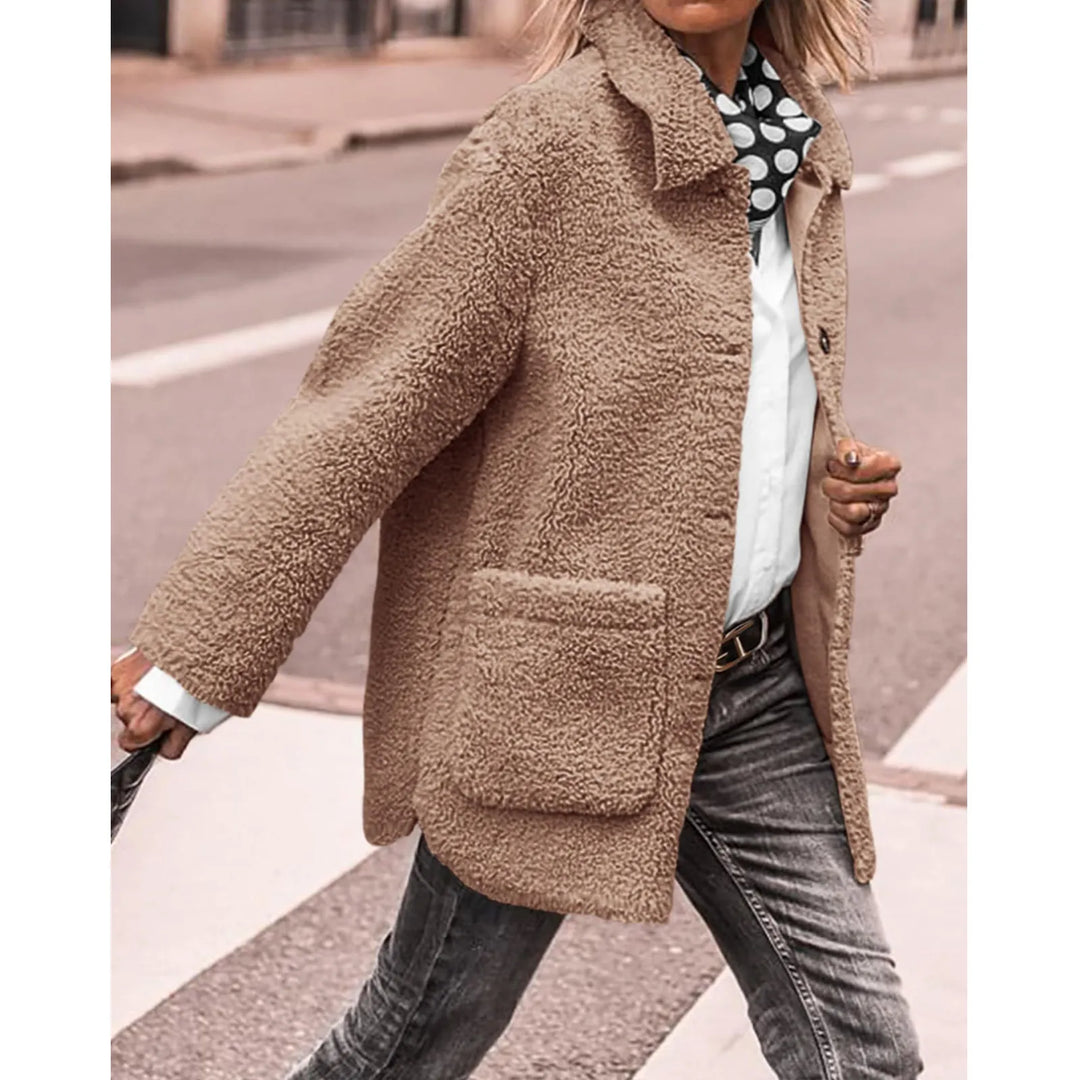 NORA™ | Cozy Button-Up Coat