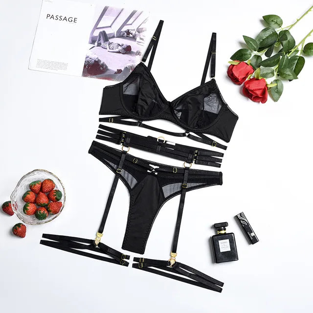 ADRIANA™ | 3-Piece French Lingerie Set