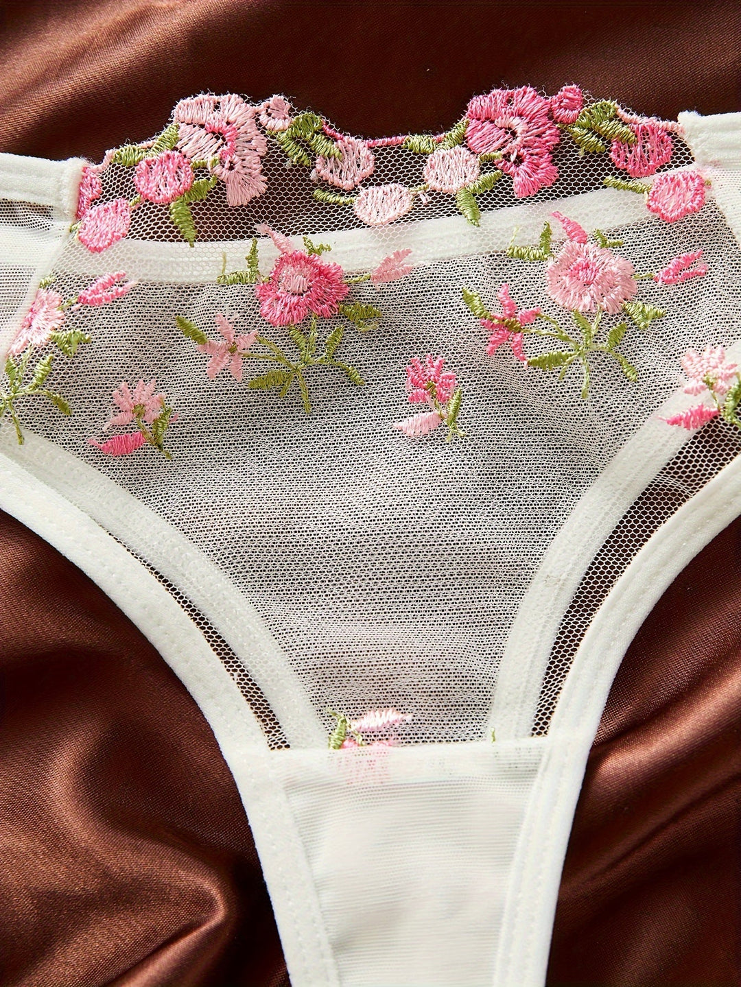 SERALITH™ | Elegant Sakura Embroidered Lingerie Set