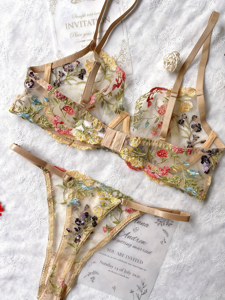 ISLYNN™ | Soulful Embroidered Lingerie Set