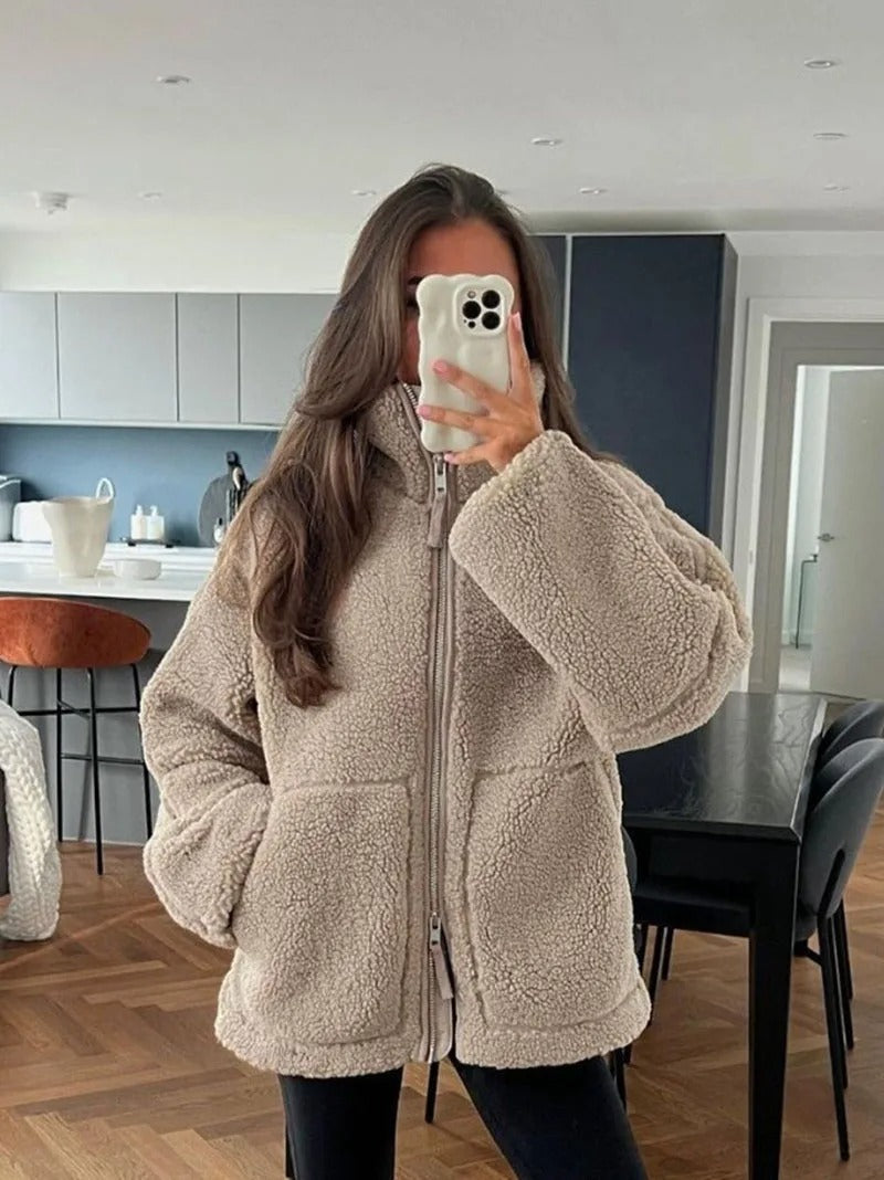 ELLYNA™ | Cozy Zip-Up Sherpa Jacket