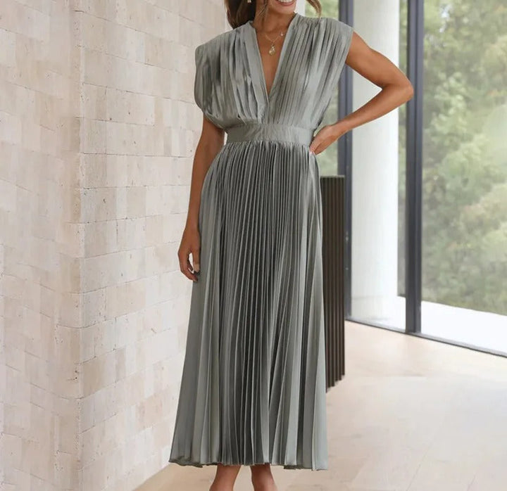 SIENNA™ | Elegant Party Dress with Plunging V-Neckline