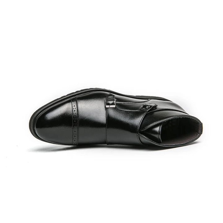 DANNY™ | Leather Boots with Double Monk Strap