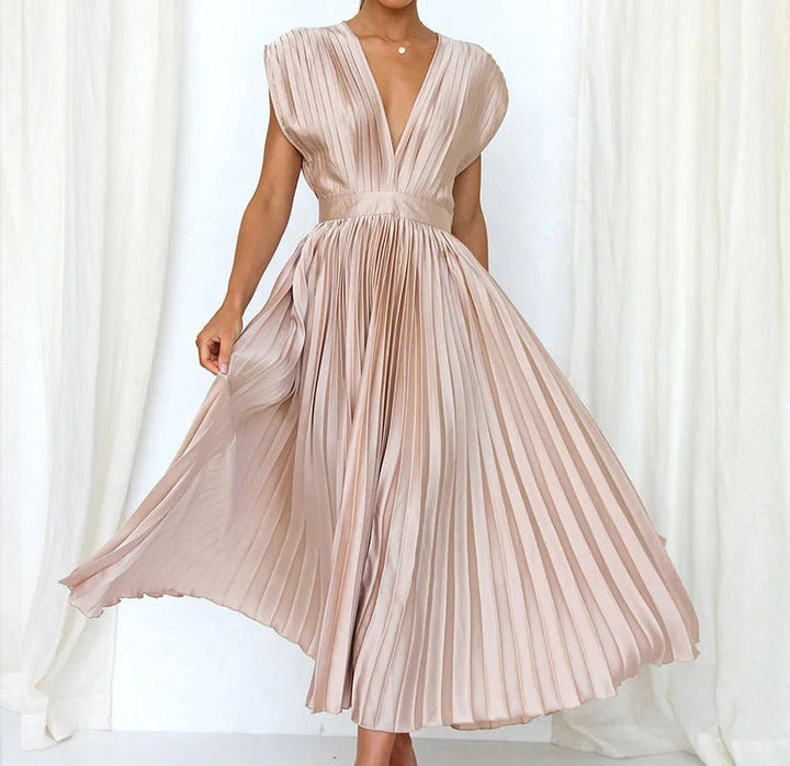 SIENNA™ | Elegant Party Dress with Plunging V-Neckline