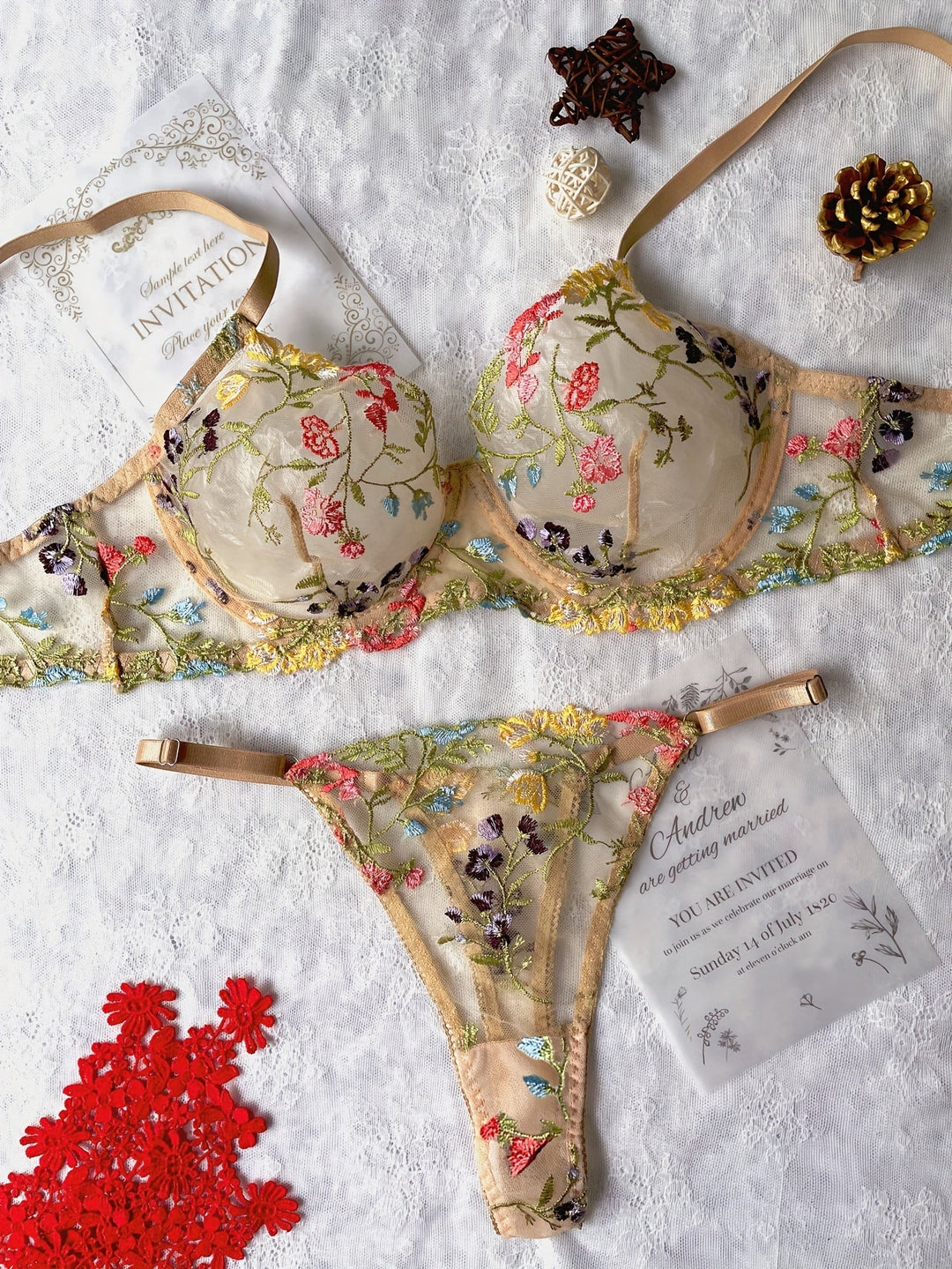 ISLYNN™ | Soulful Embroidered Lingerie Set