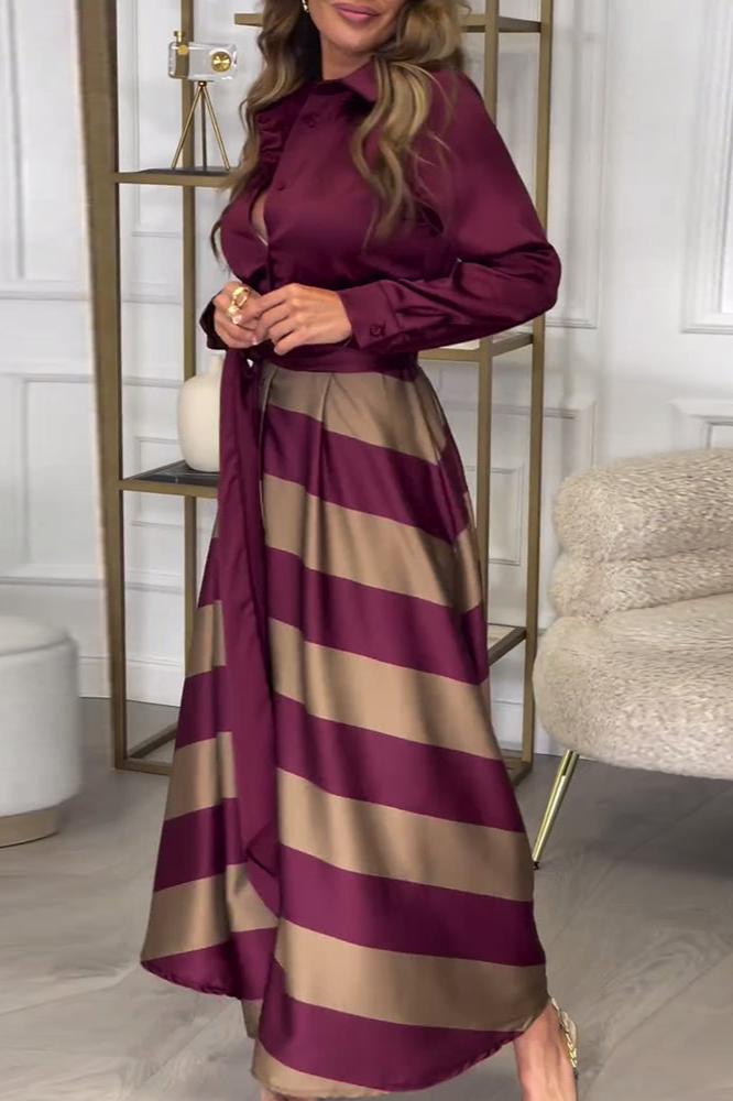 EMMA™ | Elegant Striped Dress