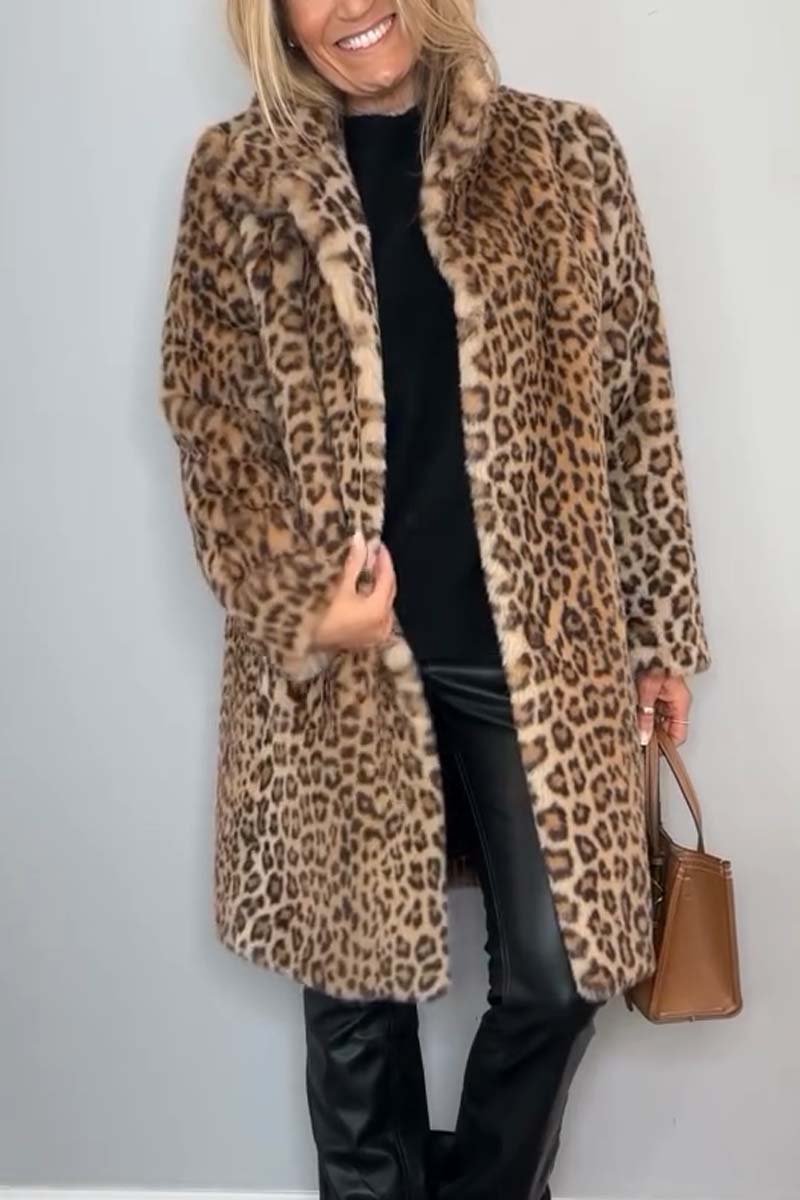 SAGE™ | Leopard Faux Fur Coat