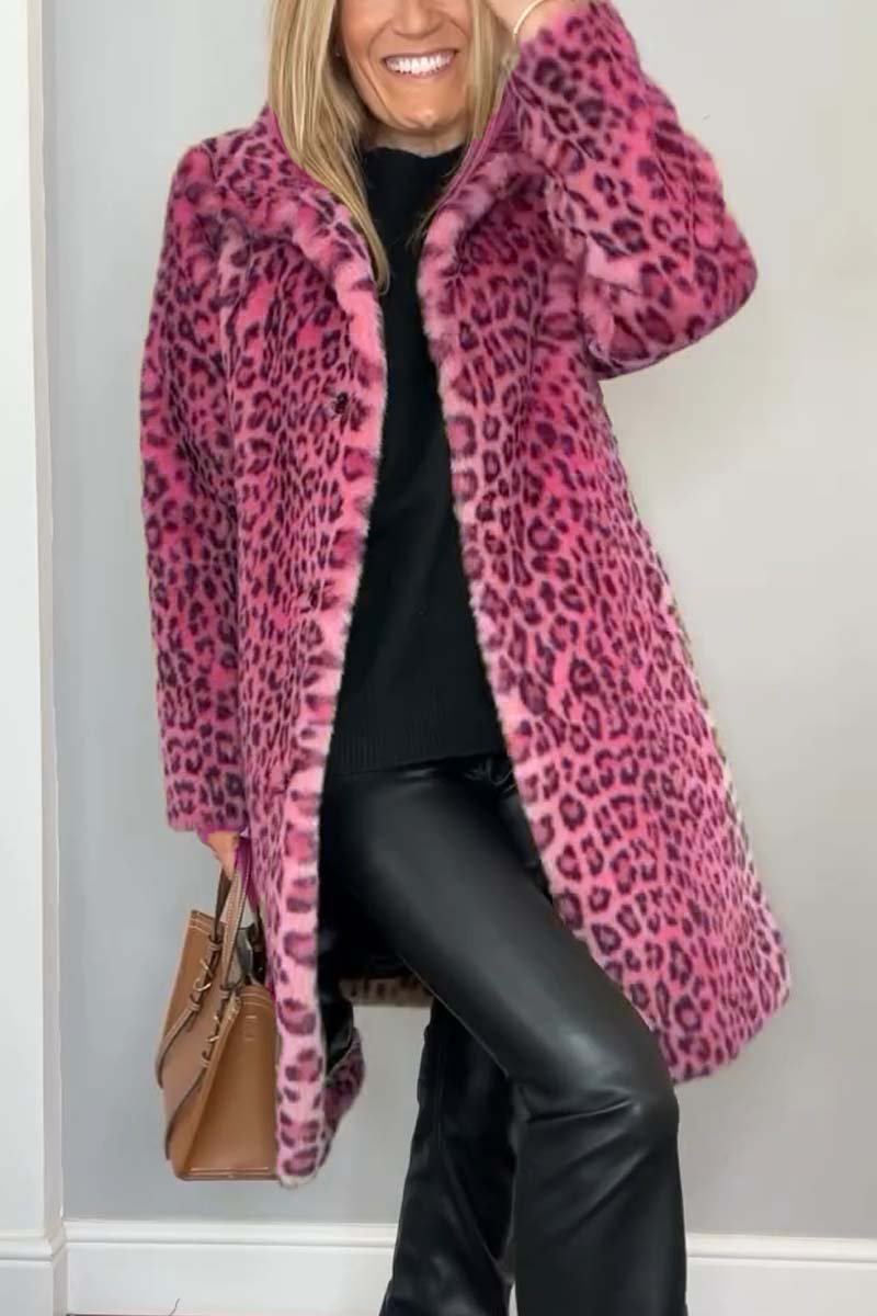 SAGE™ | Leopard Faux Fur Coat