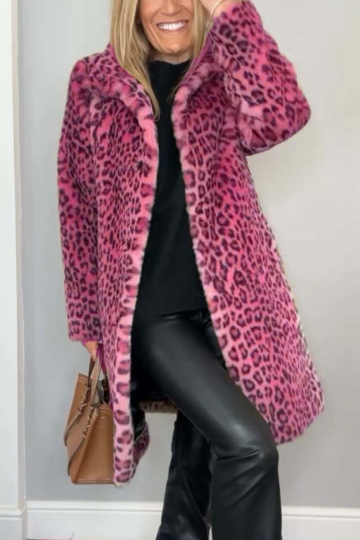 SAGE™ | Leopard Faux Fur Coat