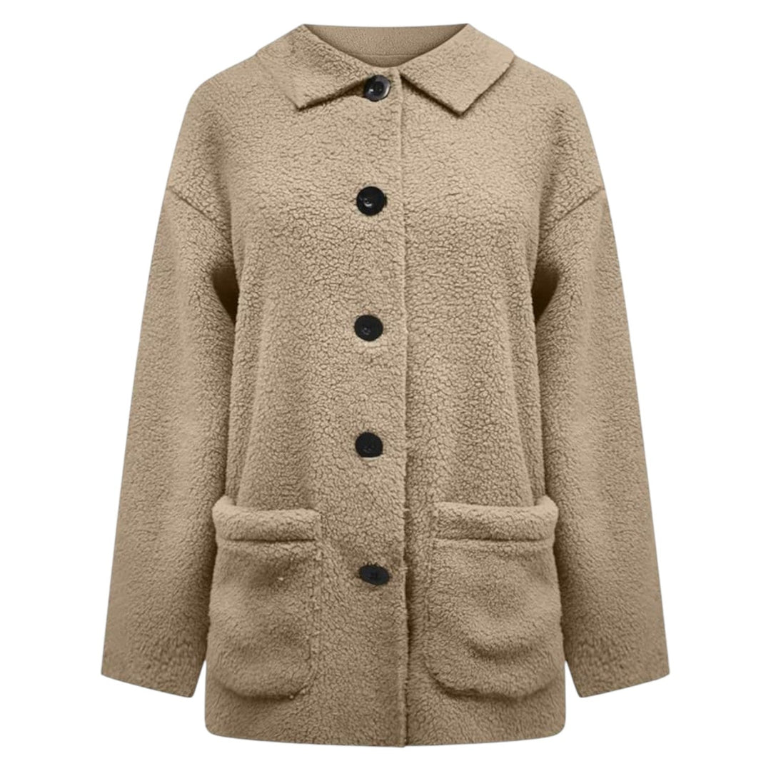 NORA™ | Cozy Button-Up Coat
