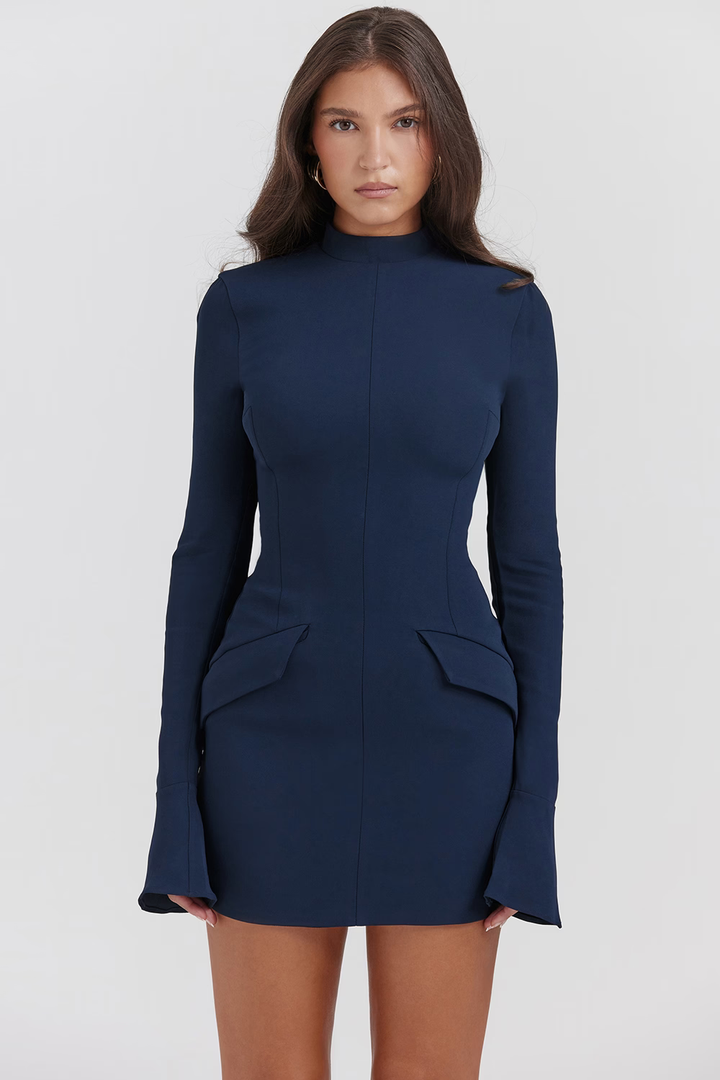 GINA™ | Knitted Bodycon Pocket Mini Dress