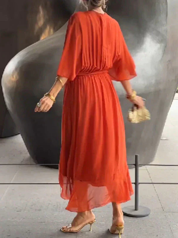 MONIKA™ | Silk V-Neck Dress