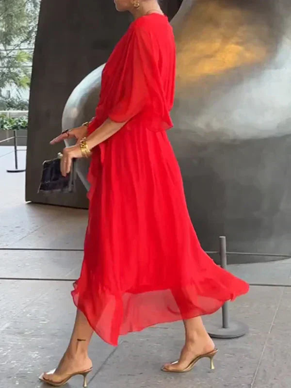 MONIKA™ | Silk V-Neck Dress