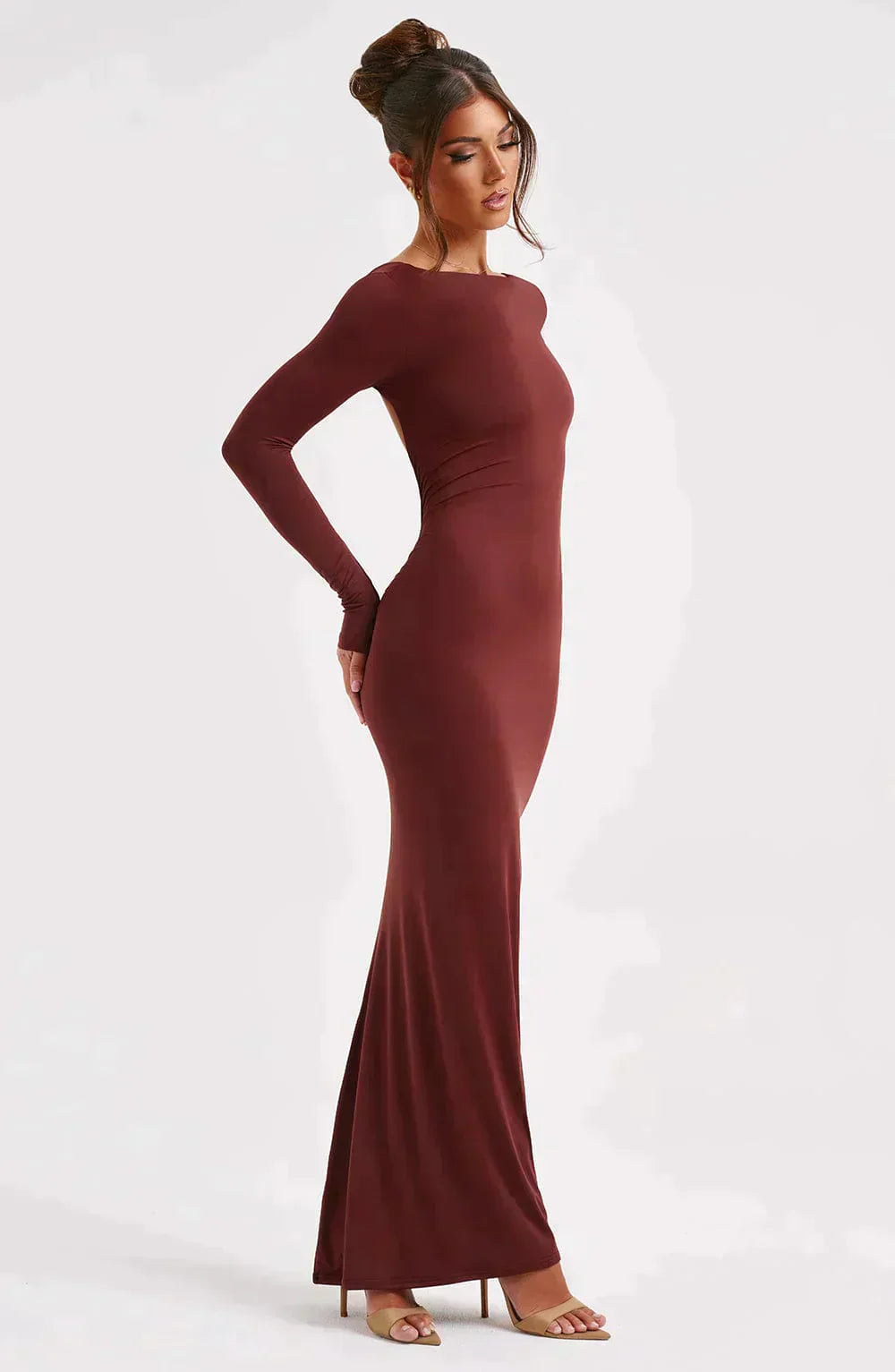 FELICIA™ | Plunge Back Maxi Dress