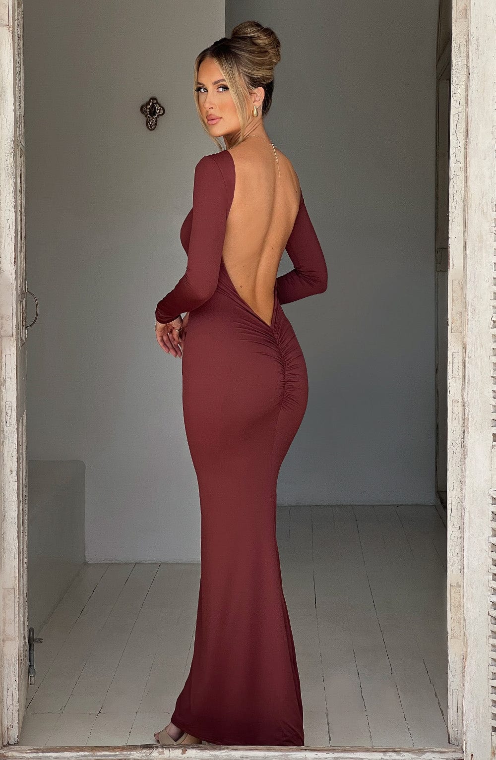 FELICIA™ | Plunge Back Maxi Dress