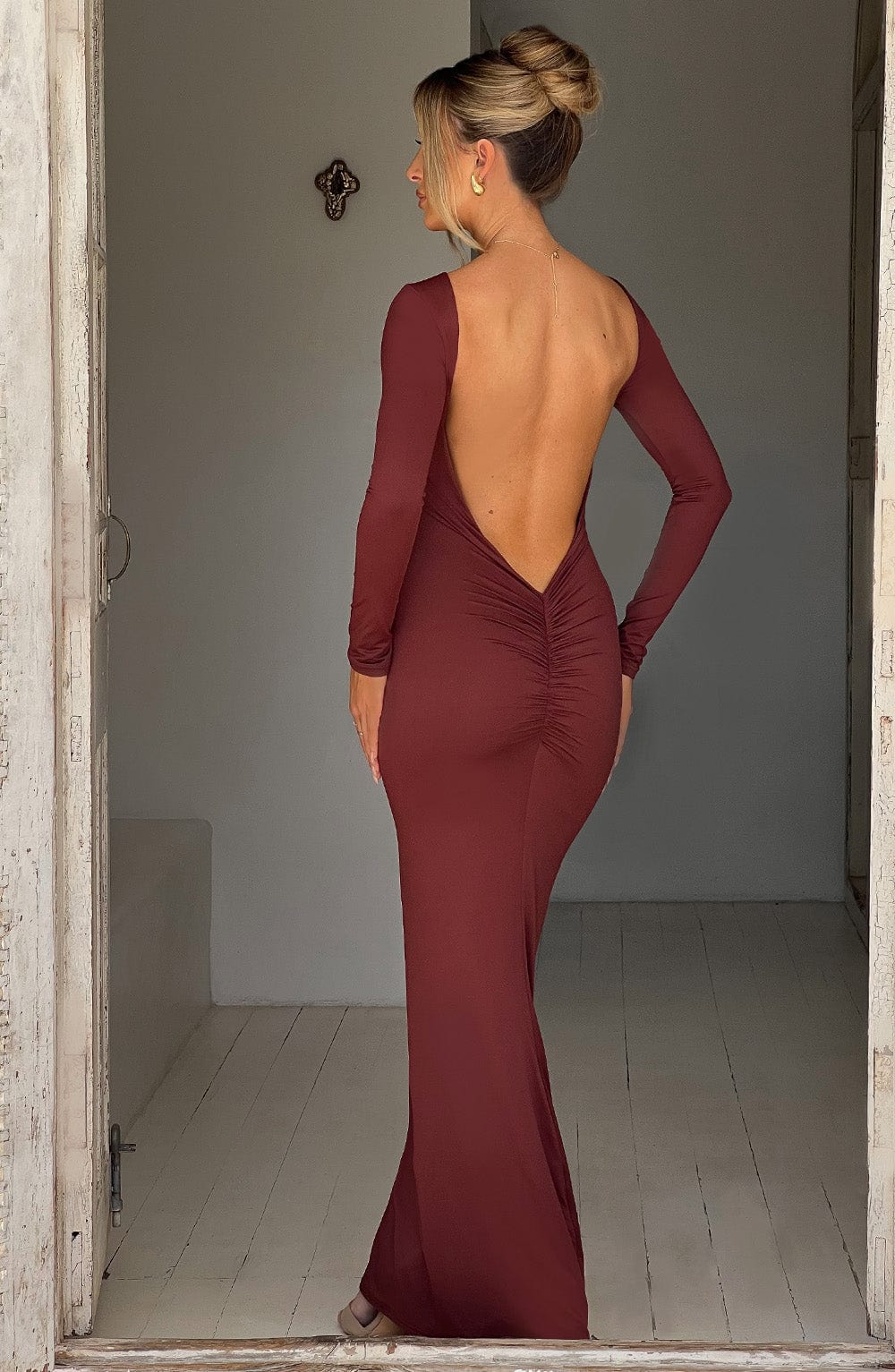 FELICIA™ | Plunge Back Maxi Dress