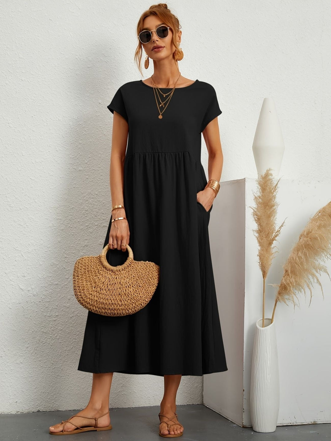 LAVINIA™ | Linen Casual Dress