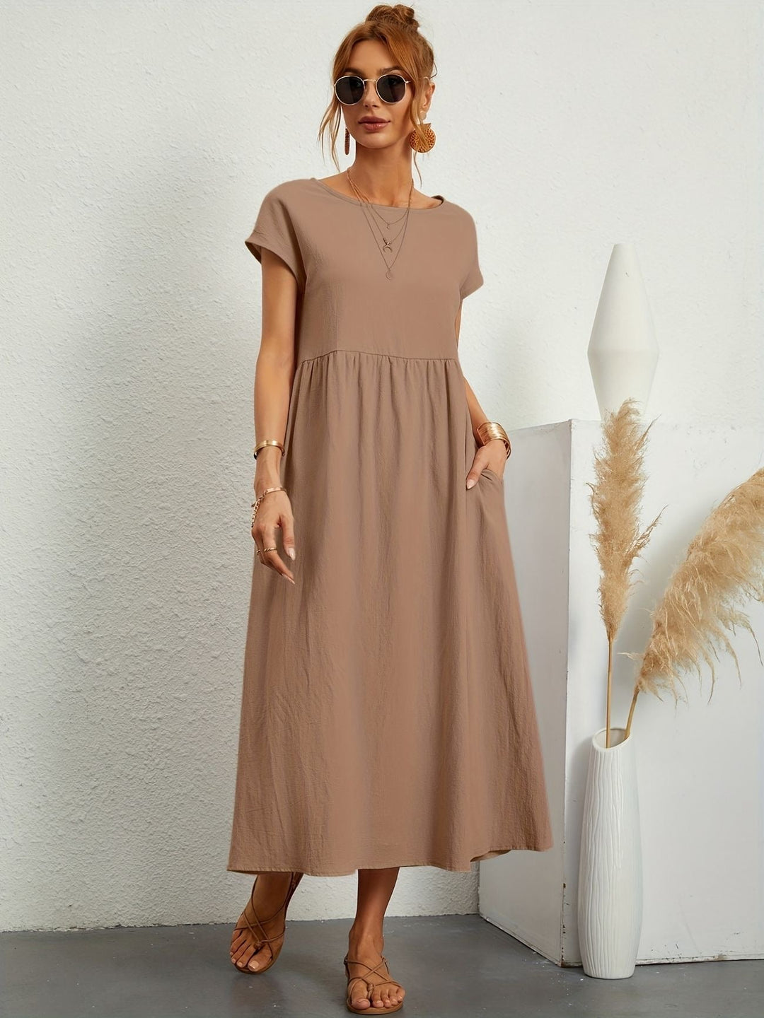 LAVINIA™ | Linen Casual Dress