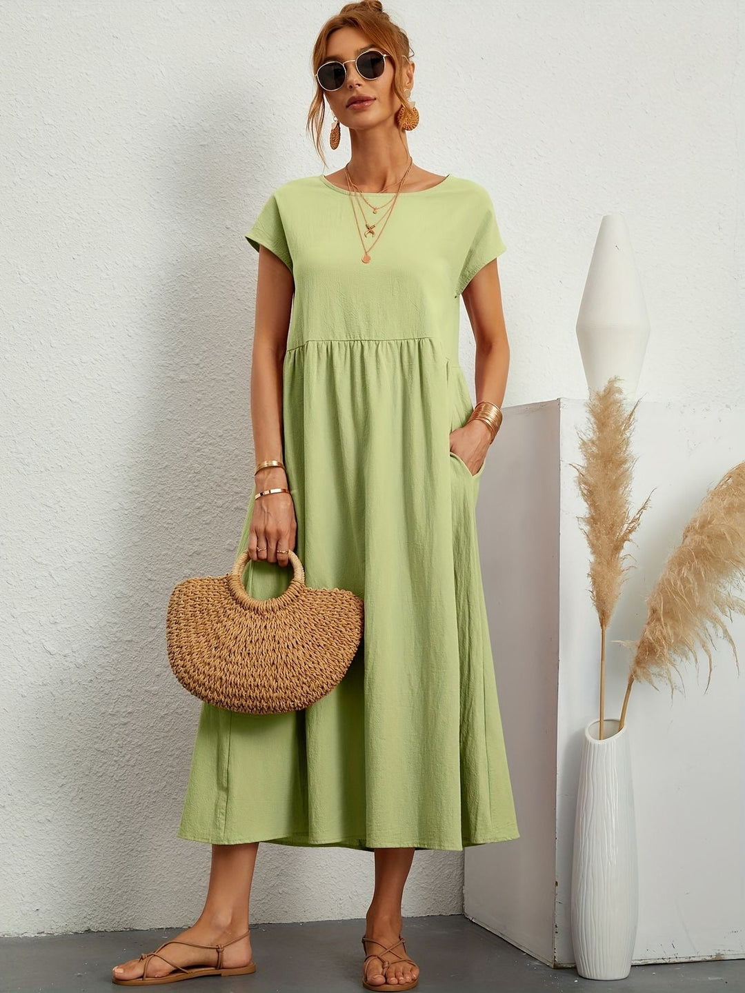 LAVINIA™ | Linen Casual Dress