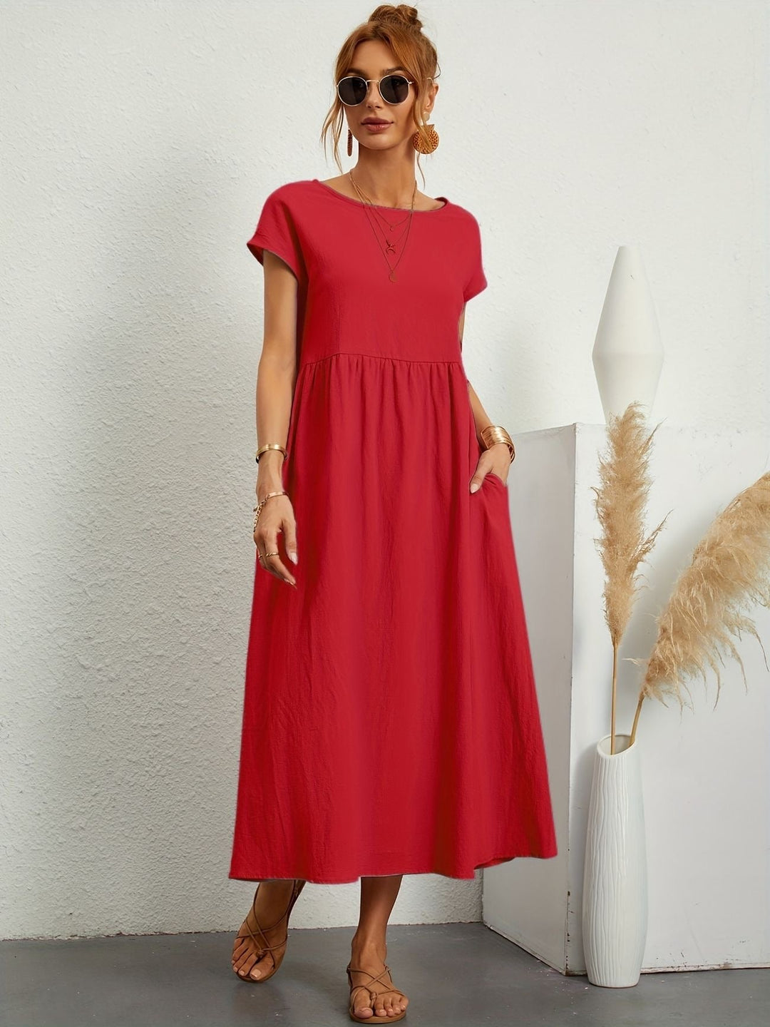 LAVINIA™ | Linen Casual Dress