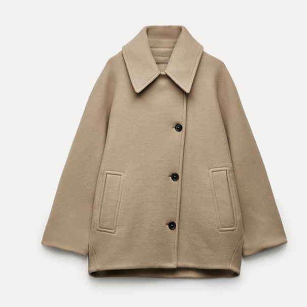 ZADIE™ | Oversized Buttoned Coat With Pockets