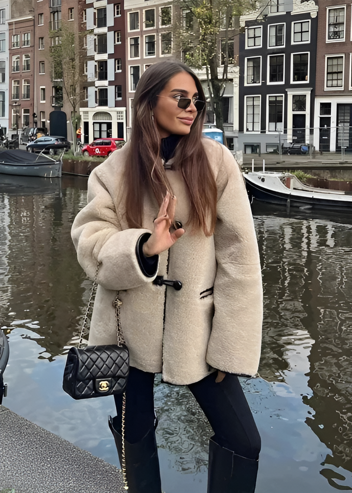 CLEMENCE™ | Vintage Lamb Wool Coat