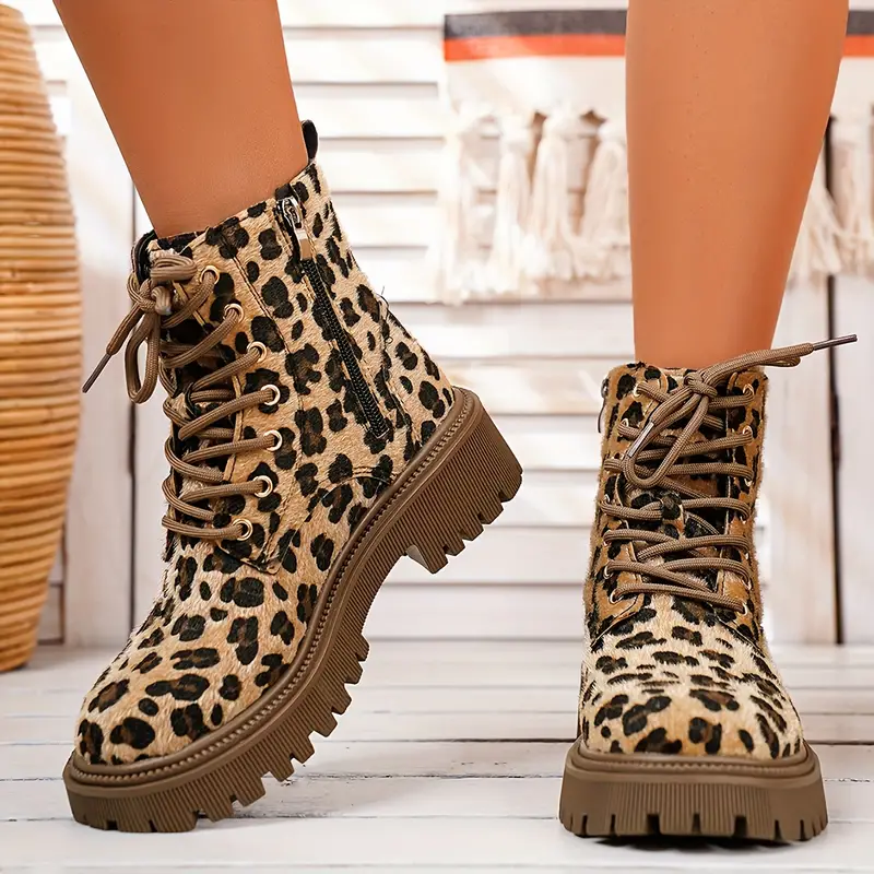 EDITH™ | Panther Print Boots