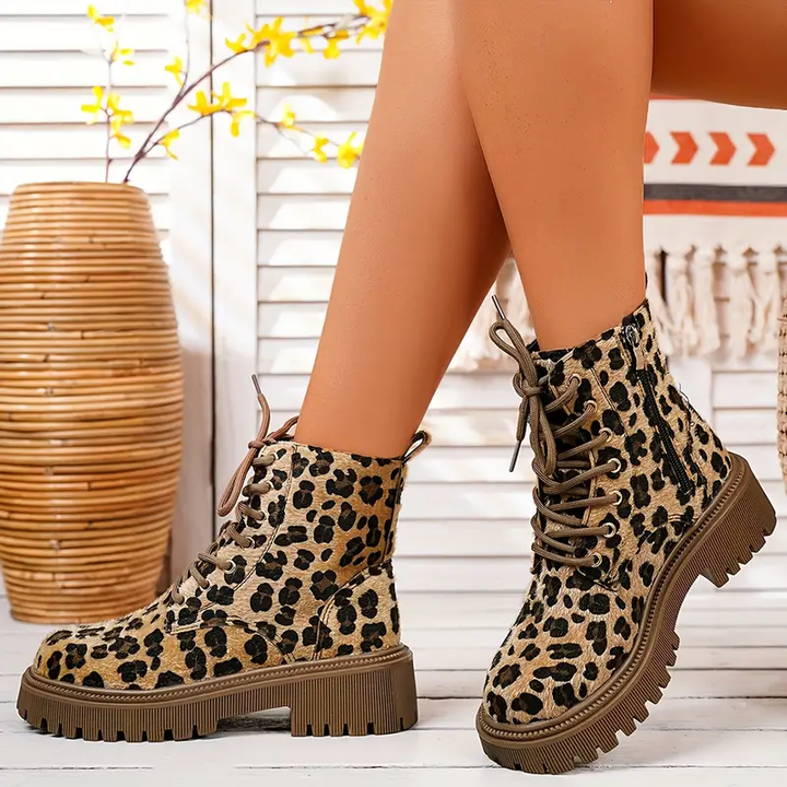 EDITH™ | Panther Print Boots