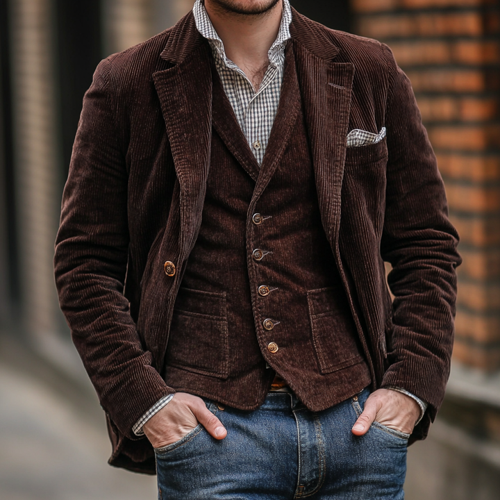 MATIAS™ | Vintage Blazer and Waistcoat Set