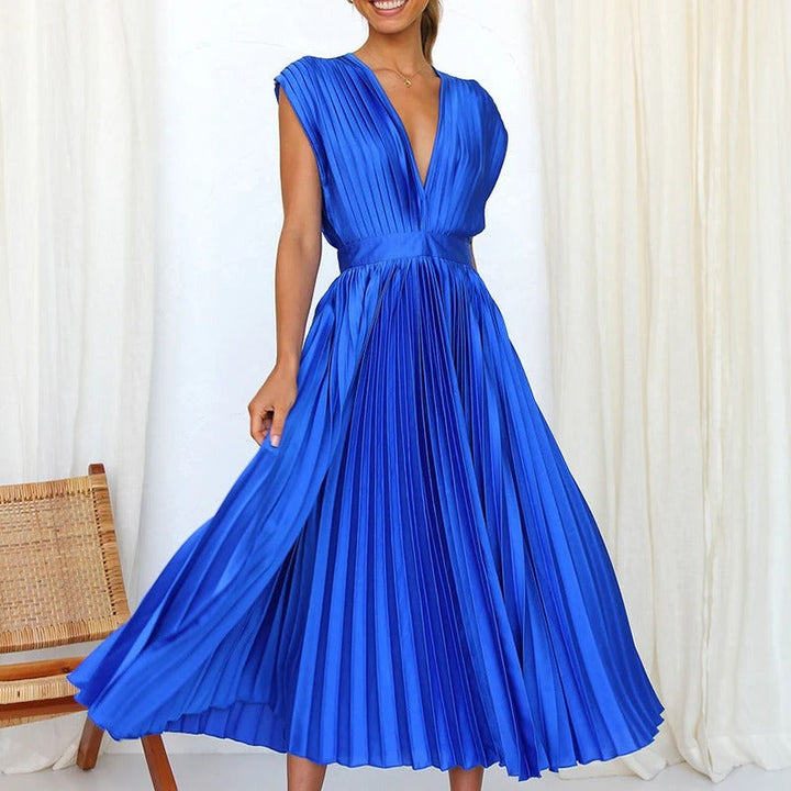 SIENNA™ | Elegant Party Dress with Plunging V-Neckline