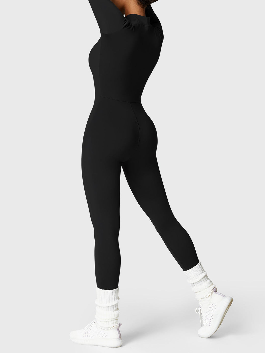 BELLE™ | Fleece Long Sleeve Zipper Jumpsuit