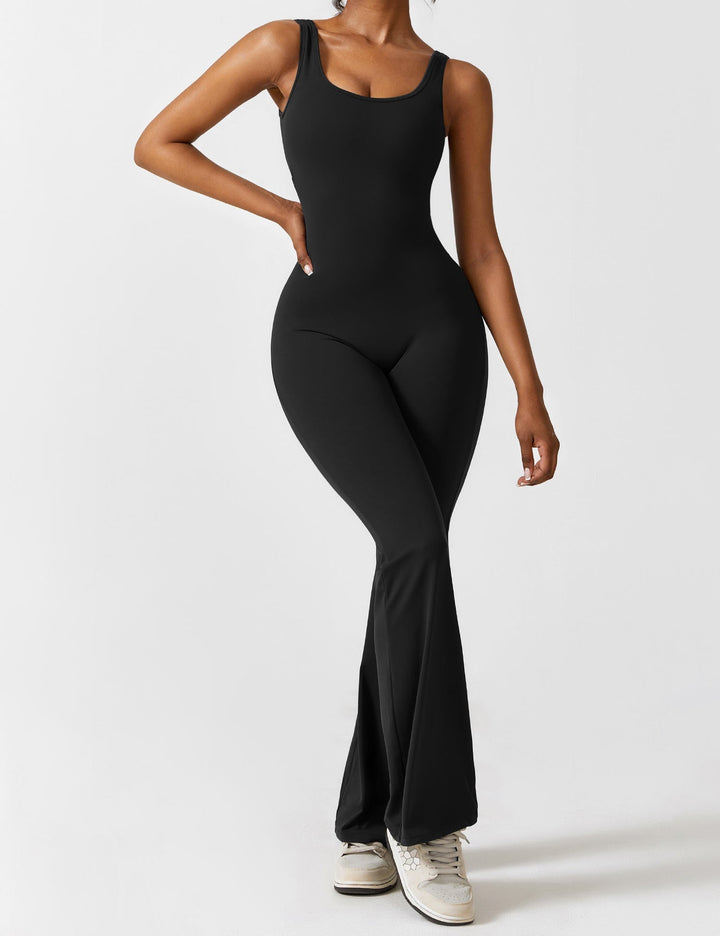 ALESSIA™ | V-Back Flared Jumpsuit