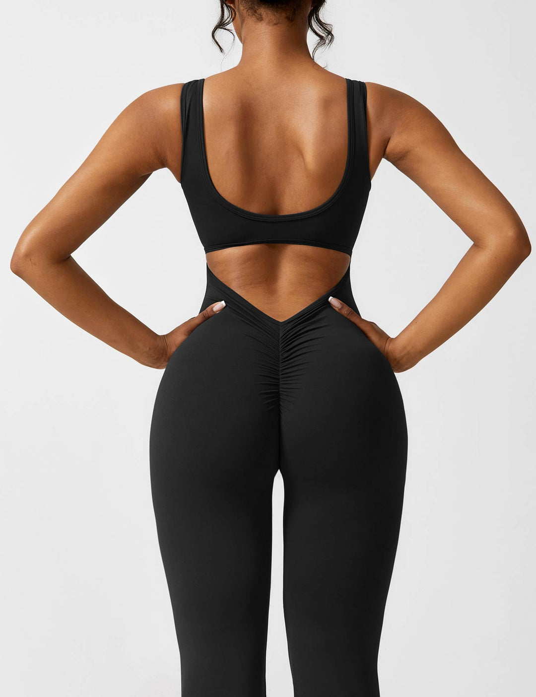 ALESSIA™ | V-Back Flared Jumpsuit