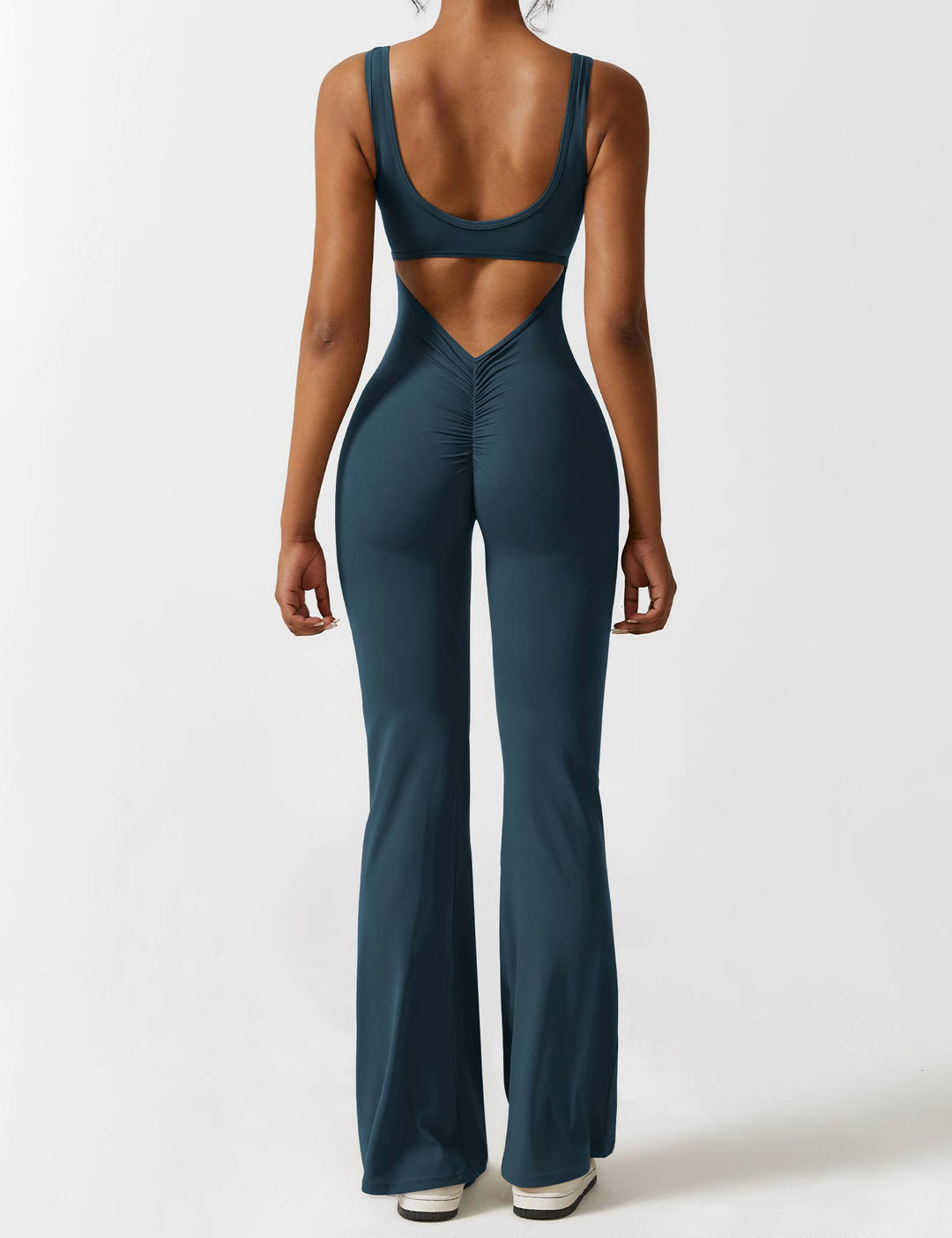 ALESSIA™ | V-Back Flared Jumpsuit