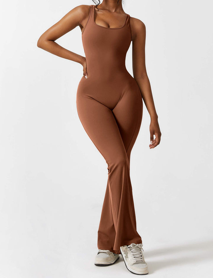 ALESSIA™ | V-Back Flared Jumpsuit