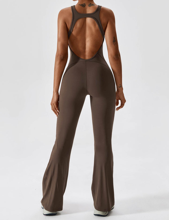 YOLANDA™ | Open Back Flared Jumpsuit