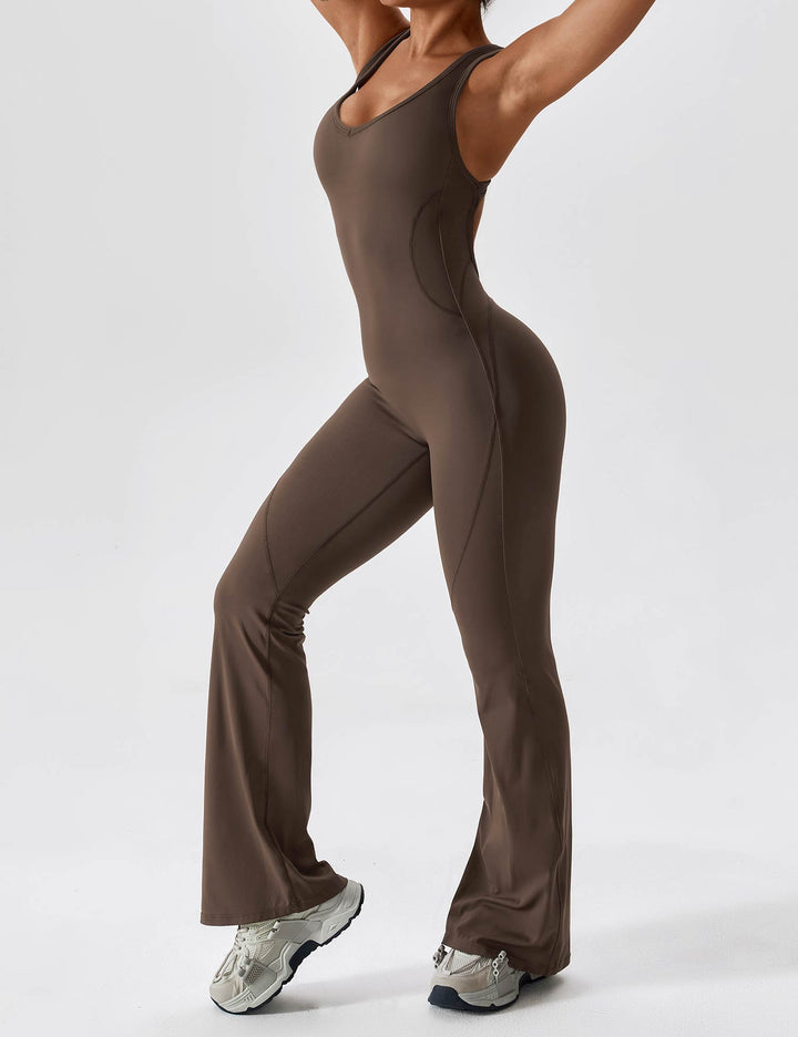 YOLANDA™ | Open Back Flared Jumpsuit