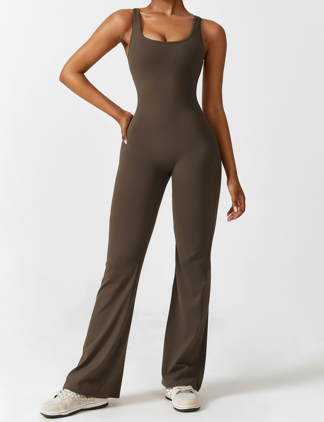 ALESSIA™ | V-Back Flared Jumpsuit