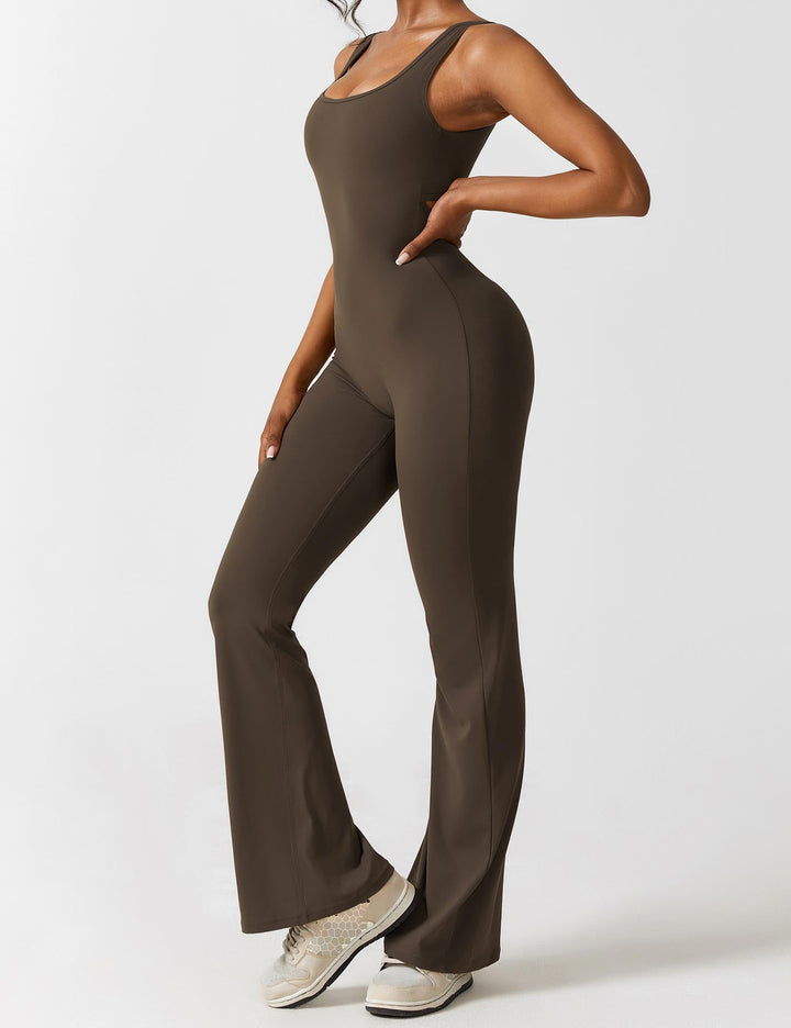 ALESSIA™ | V-Back Flared Jumpsuit