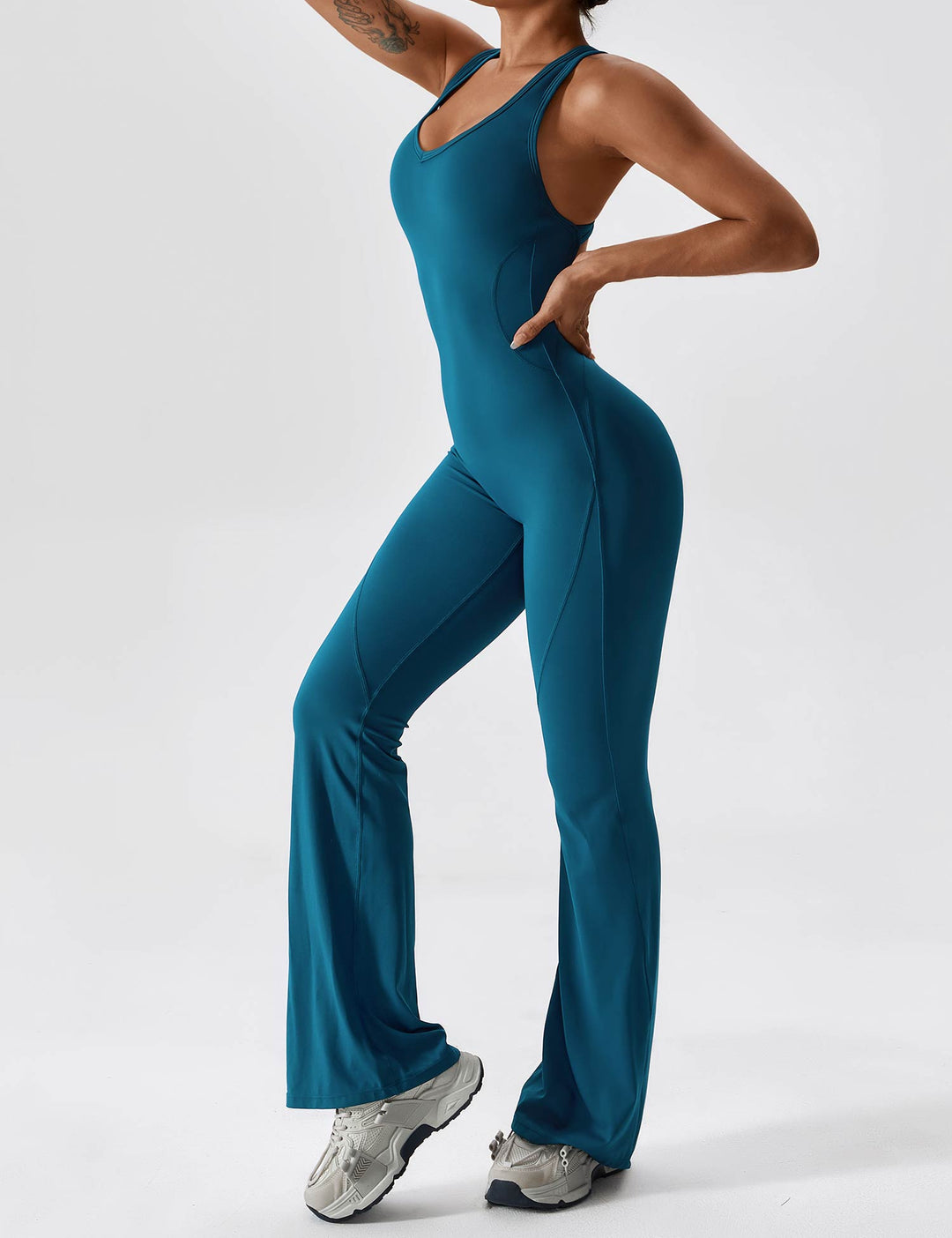 YOLANDA™ | Open Back Flared Jumpsuit