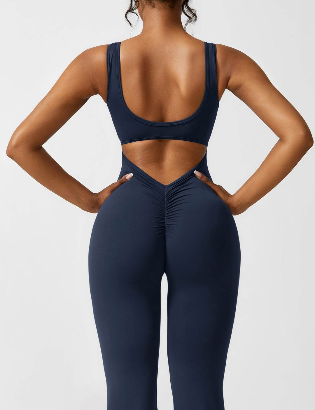 ALESSIA™ | V-Back Flared Jumpsuit