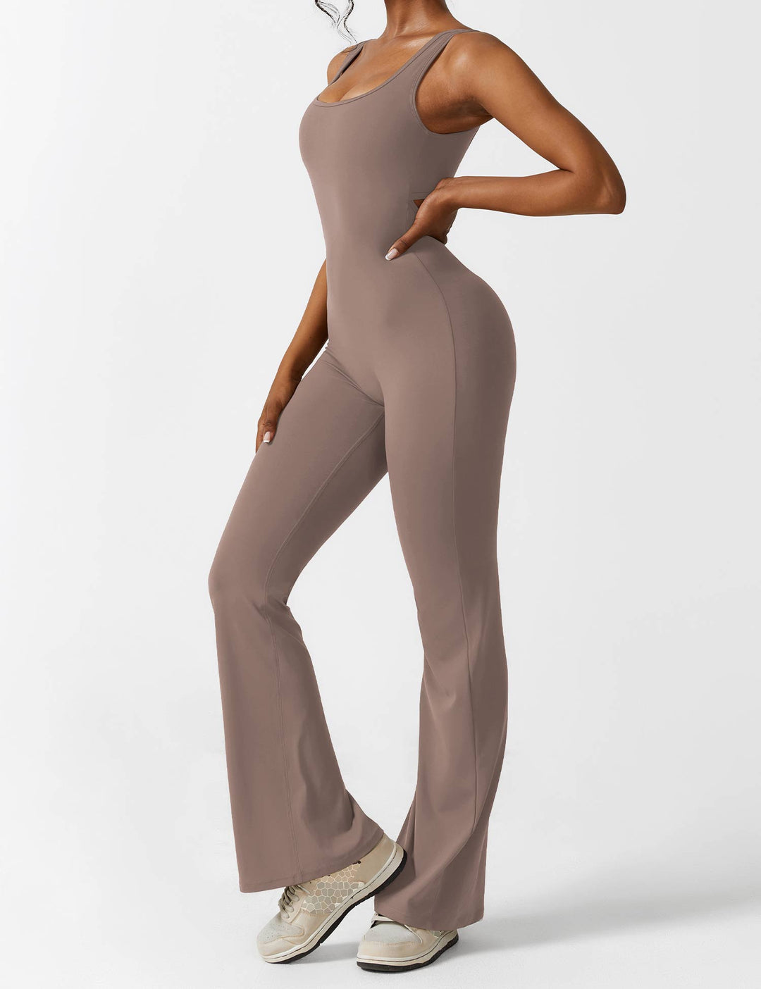 ALESSIA™ | V-Back Flared Jumpsuit