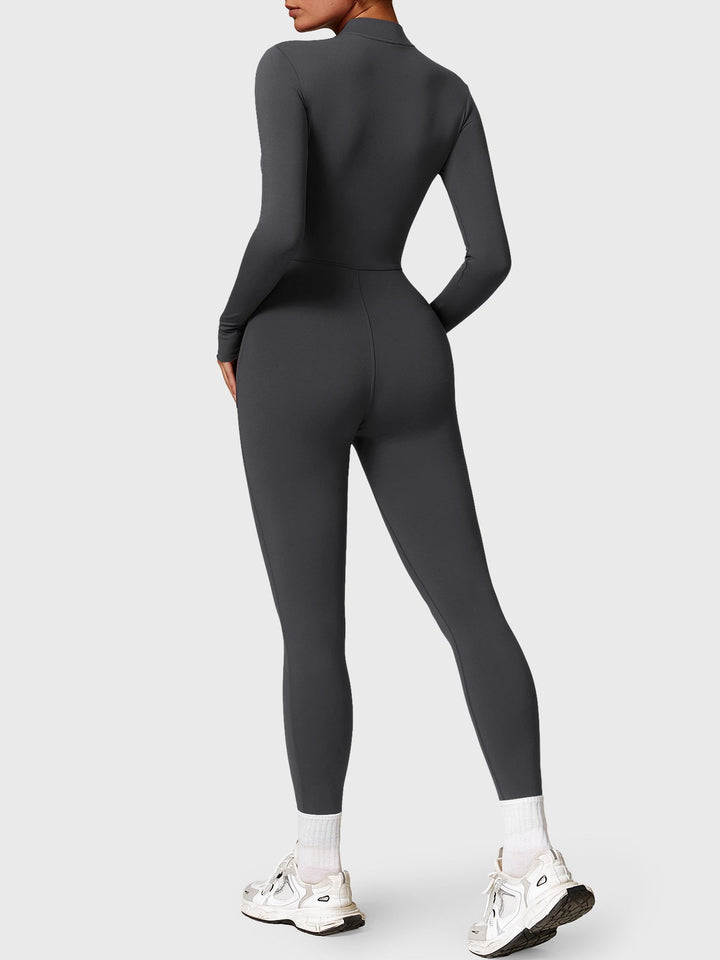 BELLE™ | Fleece Long Sleeve Zipper Jumpsuit