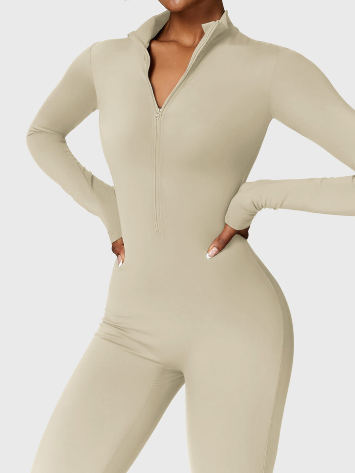 BELLE™ | Fleece Long Sleeve Zipper Jumpsuit