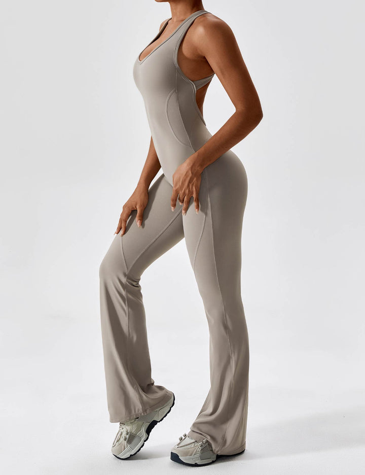 YOLANDA™ | Open Back Flared Jumpsuit