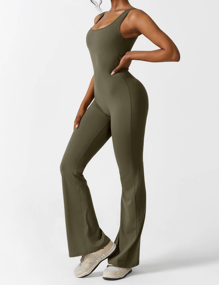 ALESSIA™ | V-Back Flared Jumpsuit