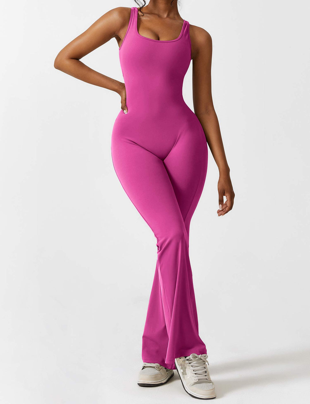 ALESSIA™ | V-Back Flared Jumpsuit