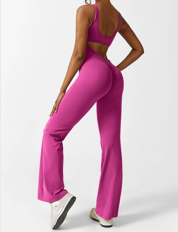 ALESSIA™ | V-Back Flared Jumpsuit